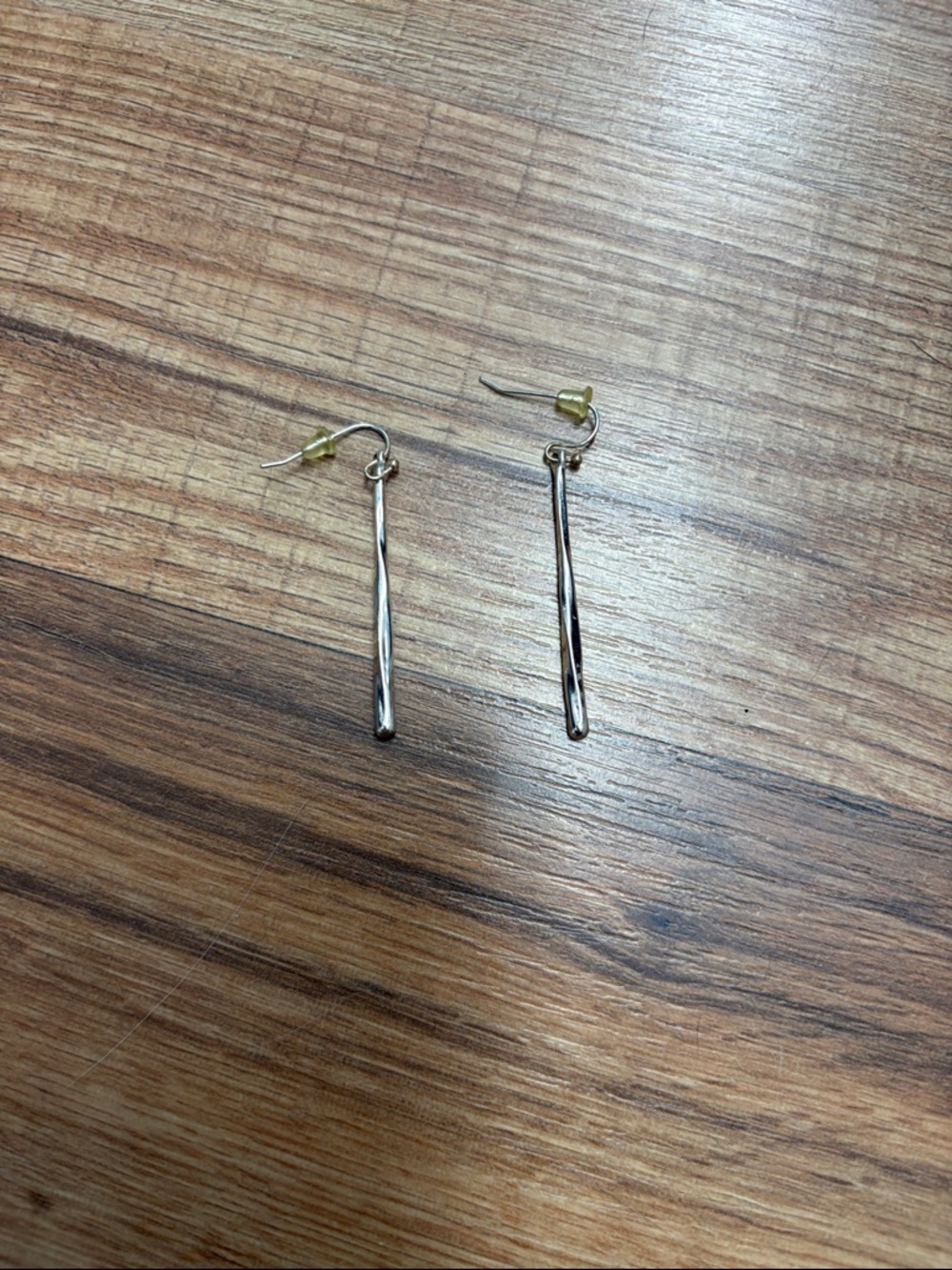 Sterling Silver Long Drop Bar Earrings - Elegant Minimalist Design